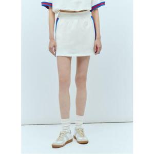 25 SS 구찌 GG 로고 웹스트라이프 미니 스커트 773725 XJF8W 9088