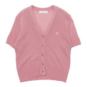 부루앤쥬디 리본자수브이넥반팔가디건 BORGCD505A