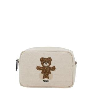 FENDI KIDS BEAUTY CASE CANVAS CON ORSO - UNISEX 8N0200ANLDF1LPS