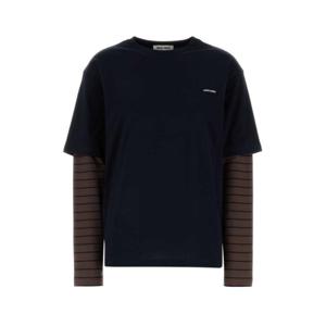 미우미우 반팔 티셔츠 MJL128SOOO17OR F057W BLU CACAO