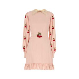 발렌티노 가라바니 숏 원피스 7B3VAFQ11MH DET Pink