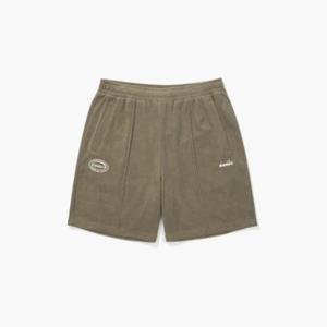 디아도라반바지 KQJ D5223LHP71KAS 테리 4부 하프팬츠 KHAKI