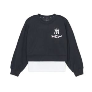M MLB키즈긴팔티 NQK 7FMTA0141-50BKS ATHLEISURE 여아 맨투맨