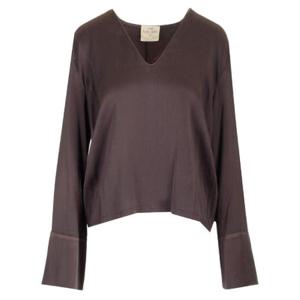여성 포르테포르테 새틴 블라우스 F47A8014