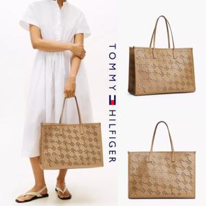 타미힐피거 TOMMY HILFIGER AW17501-RBC 여자 가방 모노그램 로고 시티 토트백