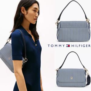 타미힐피거 AW17166-0GY 여자 가방 올오버 스트라이프 컨버터블 크로스백