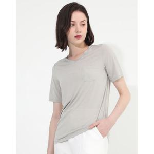 [레노마레이디](본사직영) 브이넥 기본 반팔티셔츠 -SC22TS040