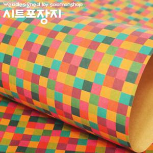 패턴크라프트 시트포장지 네모/종이포장지/선물포장지/전통포장