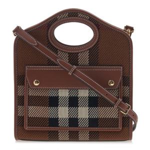 [버버리] 타탄 포켓 토트백 8049138 LL MN POCKET BAG KNT A9011