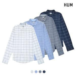 [HUM][HUM]유니) 윈도우 체크 슬럽셔츠(H172H202A)