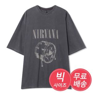 [리빌모아]남자 너바나 북 피그 반팔 티셔츠 반팔티 AC-TSH-Q027
