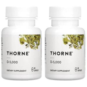 Thorne Research 쏜리서치 비타민D 5000IU 60캡슐 2팩 D-5000