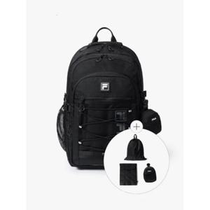 [휠라] FILA 25년 신상 신학기 27L 트리플 스트링 백팩 FS3BPH1001XBLK