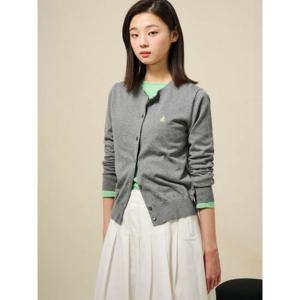 [빈폴레이디스] [Essential] 코튼 라운드넥 카디건 그레이 (BF515AE033)