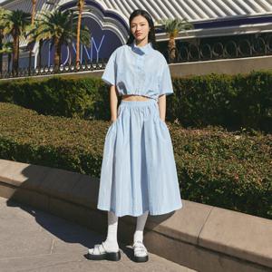 [랩](SET-하의) 스트링 밴드 롱 스커트(AQ2WS463)
