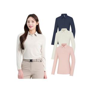 [콜핑] 여성 봄 하이쿨 등산 카라 긴팔 티셔츠 마아므(여) KWT4227W