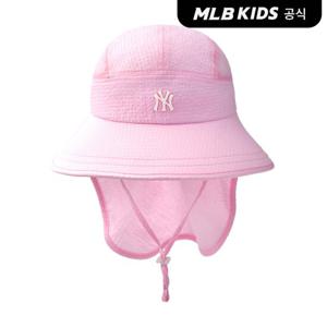 [MLB키즈 공식] 시어서커 와이드 플랩캡 NY (Pink) 7AHTB0253-50PKS