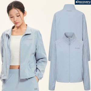 [디스커버리] 여성 25년 여름 우븐 바람막이 쿨냉감 경량 자켓 DWTR91053 SBL