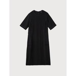 올리비아로렌 sh06 인견 넥 시보리원피스 VOCOA4M5316