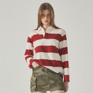 [후아유]여성 Rugby Striped T-shirt WHLSF1191F