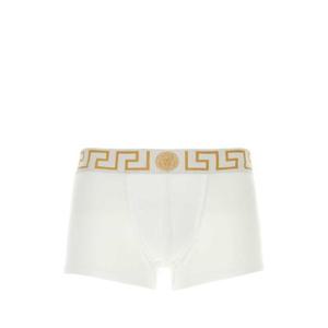 VERSACE 화이트 스트레치 코튼 복서 AU100261A10011 A81H