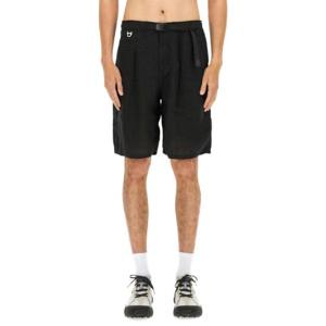 UNDERCOVER LINEN SHORTS UC1E4518_BLACK