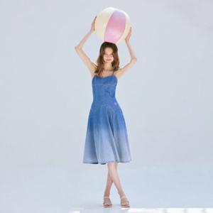 [에고이스트][BLUE LABEL] 그라데이션 데님 원피스 (ER2ODO02)