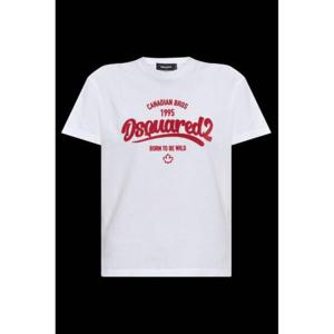 Dsquared2 슈퍼 네거티브 다이드 본 투 비 와일드 티셔츠 S75GD0488D20035 100 TP942032735