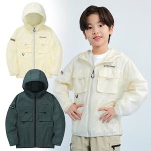 디스커버리키즈 DKWJ75043 포켓 경량 바람막이 자켓 (택가129000원)