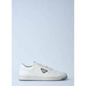 25 SS 프라다 남성 가죽 로우탑 스니커즈 pra0160015wht