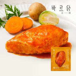 바르닭 촉촉부들 소스품은  닭가슴살 리얼커리 100g x5개