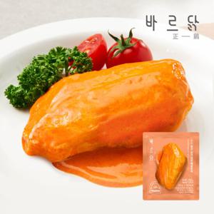 바르닭 촉촉부들 소스품은  닭가슴살 매콤로제 100g x5개