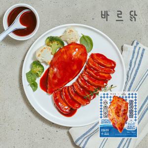 바르닭 촉촉부들 소스품은  닭가슴살 팔도비빔장맛 100g x5개