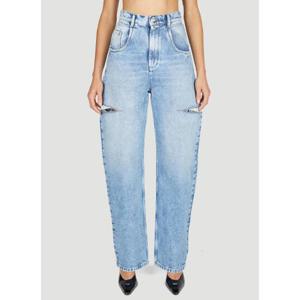 25 SS 메종마르지엘라 여성 찢어진 진 mla0251076blu