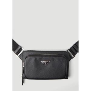 25 SS 프라다 남성 Logo Motif Woven Beltbag pra0149064blk
