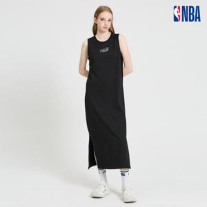 [엔비에이]N252TO722P 여성 루즈핏 캐주얼 NYK 슬리브리스 롱 원피스