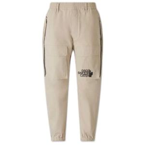 Dsquared2 로고 프린트 테이퍼드 레그 팬츠 S74KB1048S53578 800 TP944342599