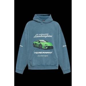 Balenciaga X Automobili Lamborghini 로고 프린트 후드티 767877TSVT9 5002 TP944445164
