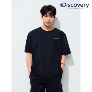 디스커버리 (DMTR67053_BKS) 프레시벤트 워시드 남성 경량 하이브리드 반팔 티셔츠 DXNW