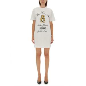 모스키노 숏 원피스 04435441 1001 WHITE