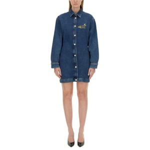 모스키노 숏 원피스 04048223 1282 DENIM