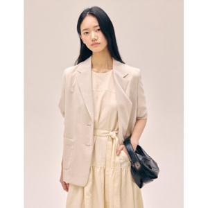 [나이스클랍] N252MWJ525 빅 포켓 뒷 트임 자켓 다크그레이 라이트베이지