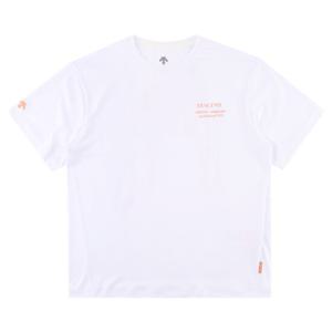 데상트 여성 그래픽 반팔티셔츠 SP322UTS79WHT