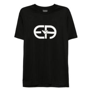 엠포리오 아르마니 반팔 티셔츠 8N1TF6 1JUVZUC001 Black