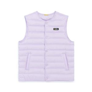 [내셔널지오그래픽 키즈] K224UDV810 키즈 경량 다운 베스트 LAVENDER