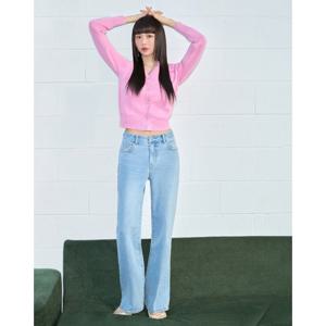 플라스틱아일랜드 (PR2DP362)[C] 레직기 일자핏 데님팬츠