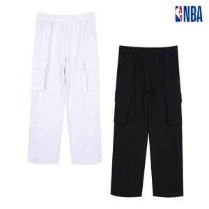 NBA N252TP051P 공용 데일리 오버핏 스트레이트 카고 팬츠 바지 STG