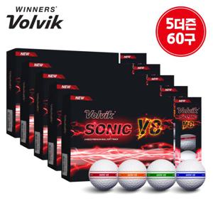 (5더즌 60구) 볼빅 골프공 소닉 V8 소프트 트랙 2피스
