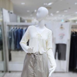[밸리걸] 펀칭 리본끈 가디건 235270
