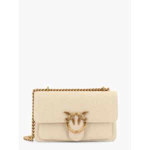 PINKO Leather shoulder bag with metal love birds buckle 104528A29Q